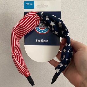 Patriotic Knot Headband in Red & Navy by Sean Collection